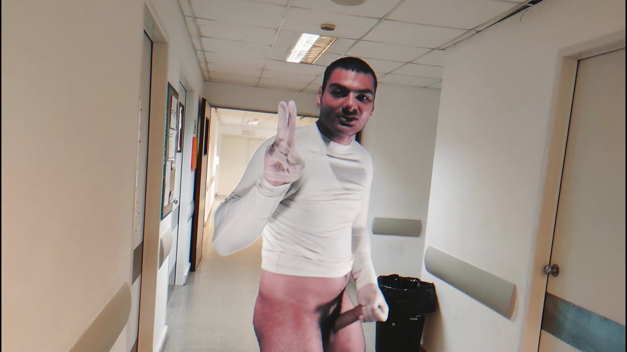 "Melakukan Perkara" Di Hospital - Lelaki Seksi Nombor Satu Berseronok - Melancap Sehingga Selesai