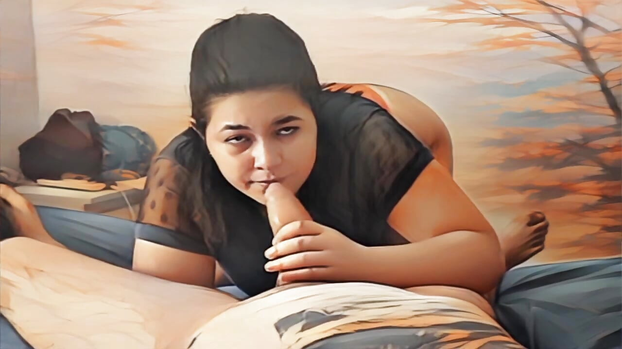 Istri yang tidak setia nyepong kontol teman