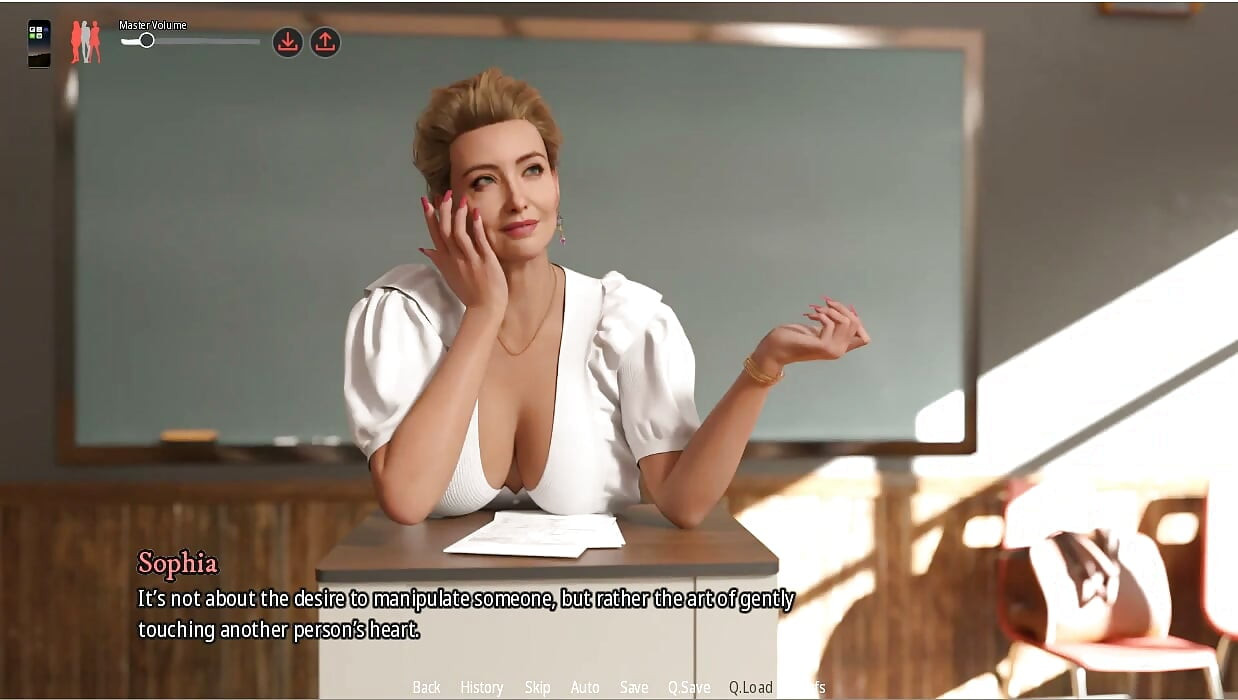 Milfheim - Gameplay - Roleplay - Professor Teasing, Public Boobs Exposure