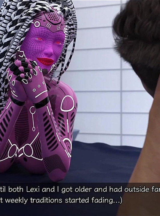 Stranded in Space - Sasha Flashing Her Big Tits