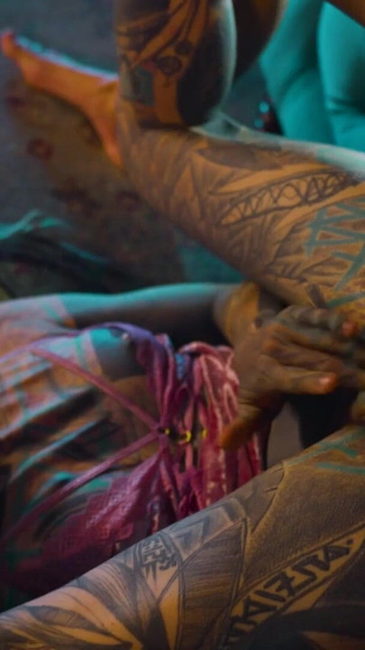 Tattooed Girl Got Caught Fucking Herself with a Big Toy, ANAL, BJ, Cumshot | Clip 1