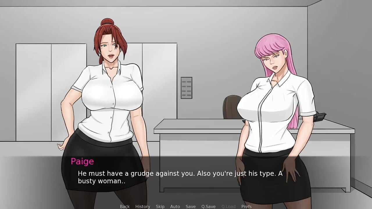 Eva's Ecstasy Gameplay #05 Busty Redhead Is Trained by the Boss to Be Submissive.