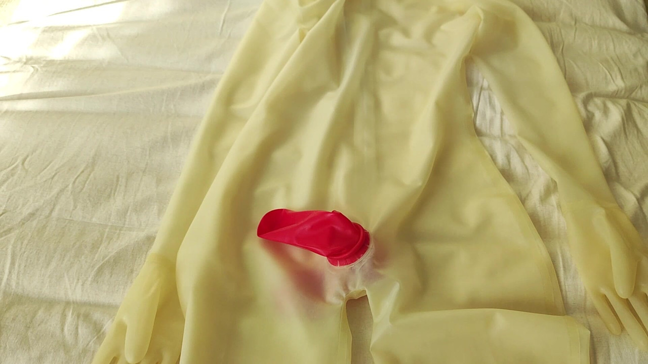 Showing off my latex body suit