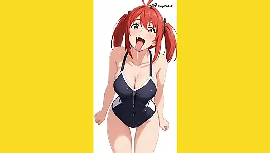 Tombul anime kız yoğun kovboy kız ve domaltmalı - animasyonlu hentai derlemesi