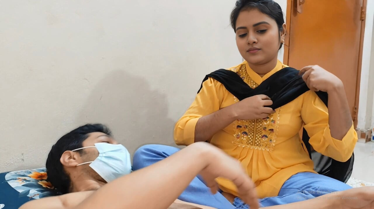 Village indien bangla, le copain avec sa copine, vidéo de sexe romantique.