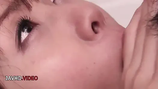 Lingerie clad sultry Japanese stunner Miu Suzuha teases into Creampie bliss Blowjob