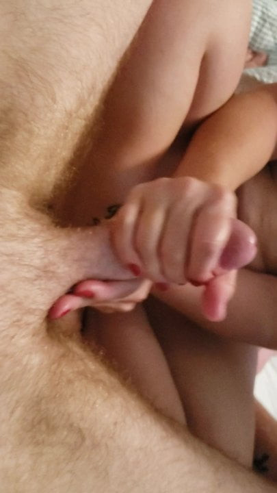 Giving my hubby a hand
