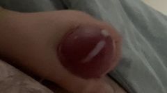 Wife wanked me off in bed and made me cum