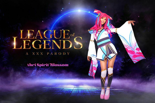 Kepuasan besar dengan Eyla Moore sebagai blossom roh ahri dari lol vr lucah