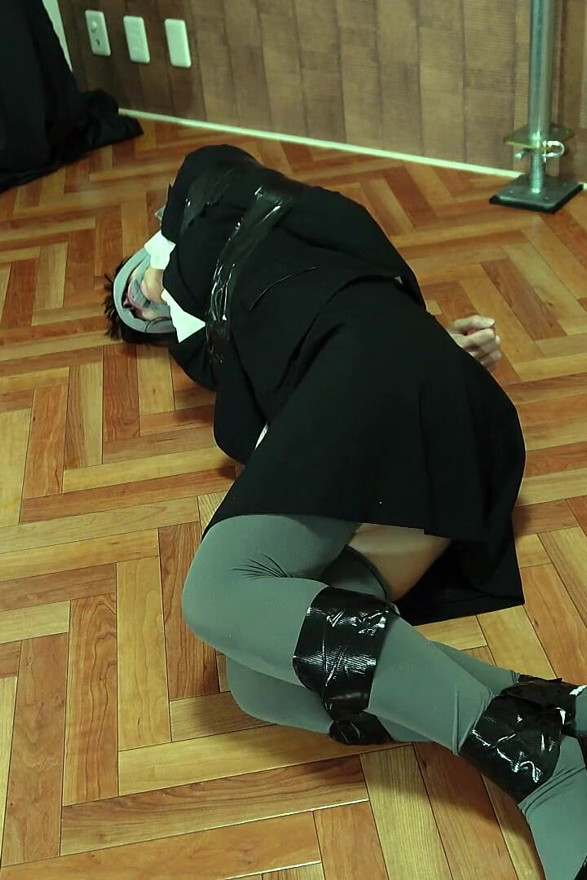 The Targeted Office Lady Was Tied up with Tape
