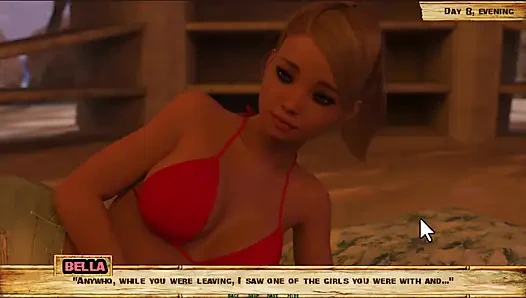 Pulau Lewd #8 - dia ngocok kontolku