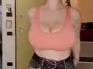 Mady Gio letting her huge tits bounce