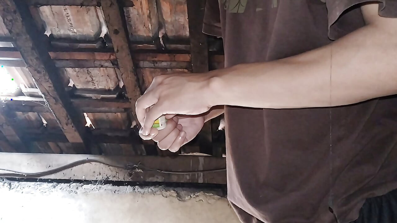 Masturbating on the attic of your own house