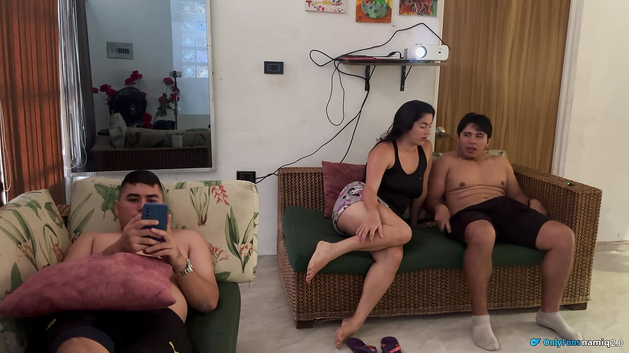 Stepmom my friend is there, you want my cock in your mouth and cum on me???!!!!