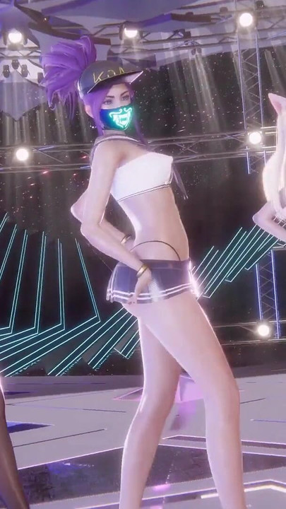 MMD SECRET NUMBER - WHO DIS Ahri Akali Seraphine Kaisa Evelynn Sexy Kpop Dance League of Legends Hentai Uncensored 4K 60FPS | Clip 2