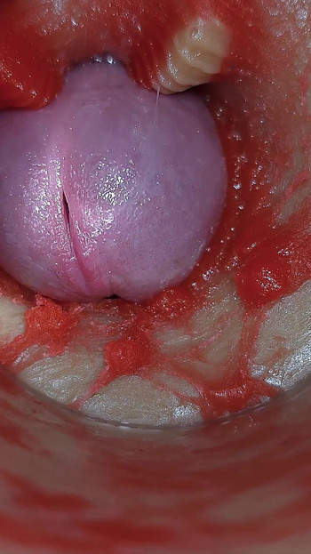 Kamera Unutar Duboke Pičke Snima Vrlo Ogromnu Ejakulaciju Sperme Asmr