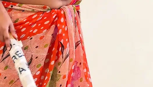 Indische ethnizität schönes sari-tragenendes zimmermädchen in Saudi-Arabien gefickt - hardcor ficken & sperma