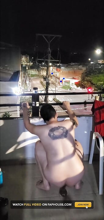 Drvnk Fucking My Ass in the Balcony