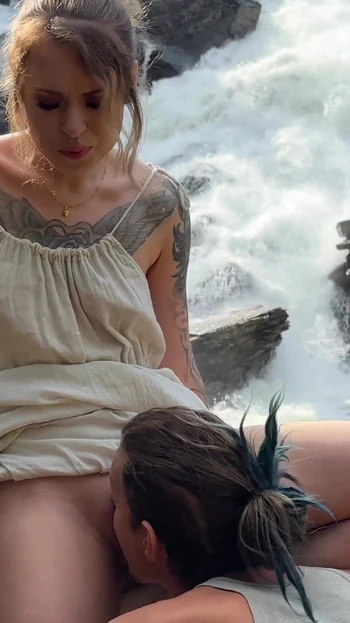 Spectacular moment from "Hot Sex by the Waterfall - We Couldn't Resist - RosySkye"