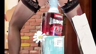 Super Hot Tranny Benito414 Rides a Huge Blue Dildo