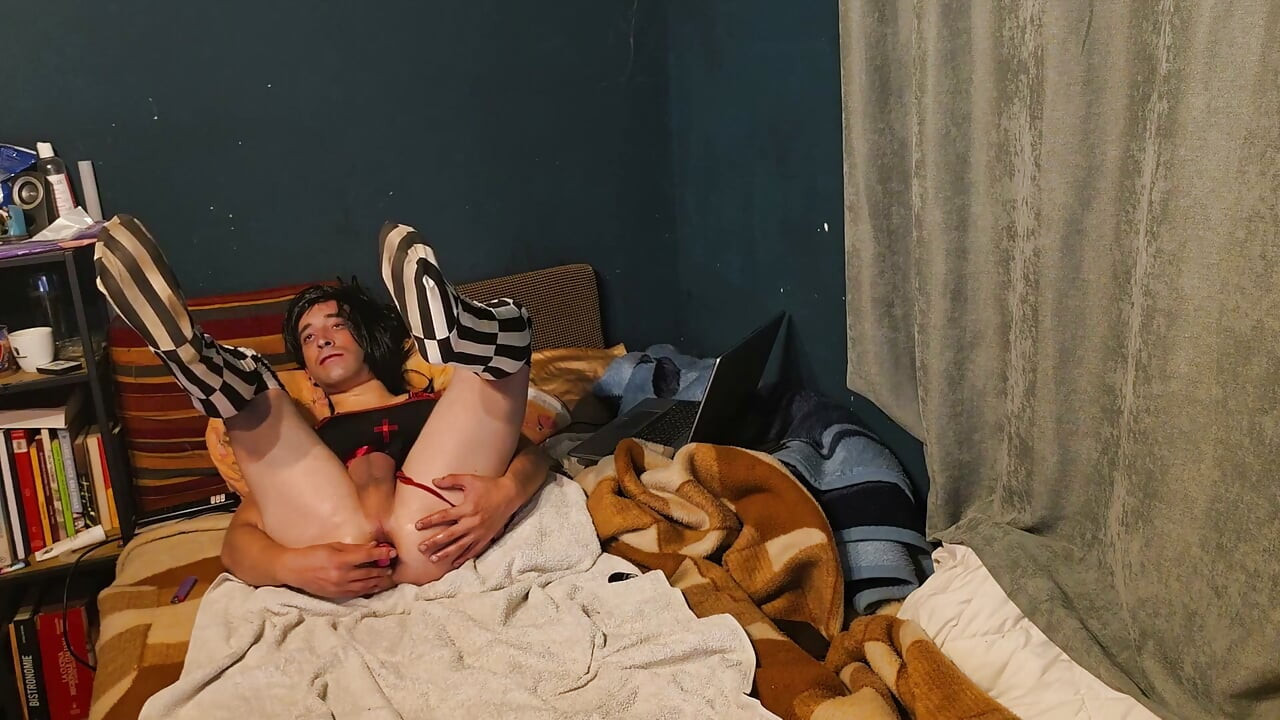 Fucking My Ass with Dildo