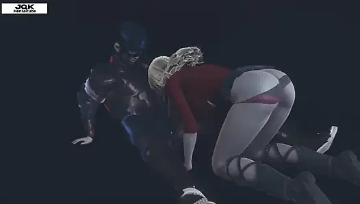 Gece parkında kaptan ve genç kız - hentai 3d sansürsüz 08