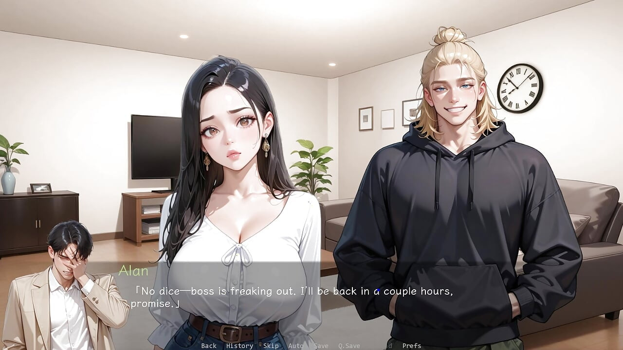 Anime Babe Masturbates Thinking About Big Cock- Ntr'ed by My Friend Gameplay #2 an Ai Porn Game