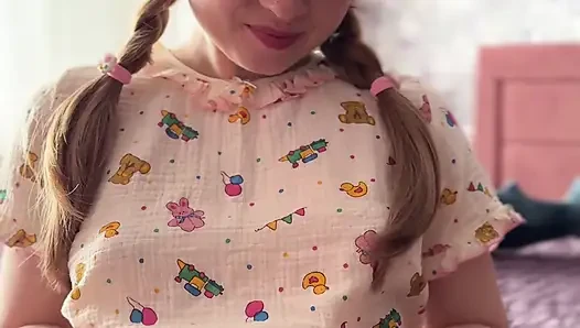Private dance from your young lady: babyface and hairy pussy