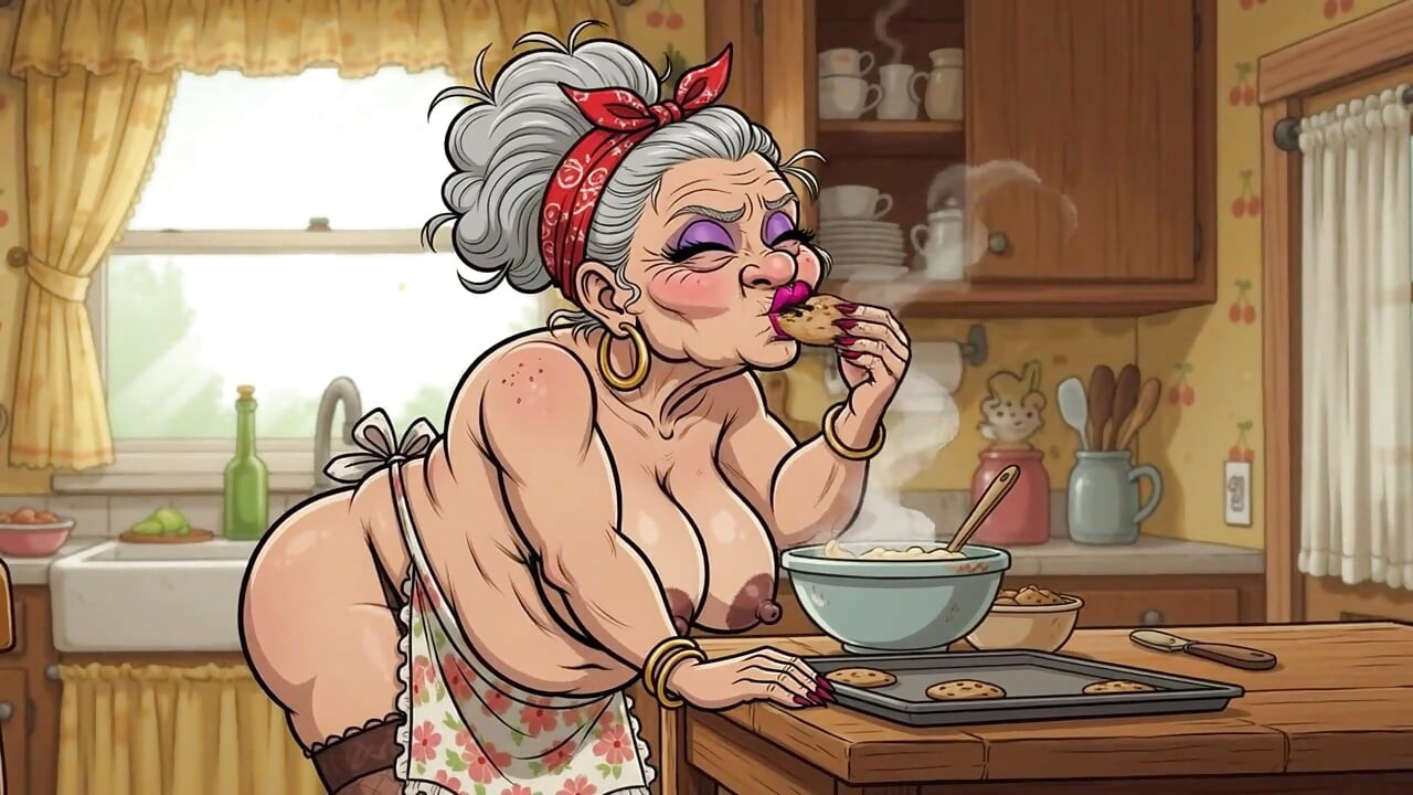 Ai Grannies Naked in Kitchen