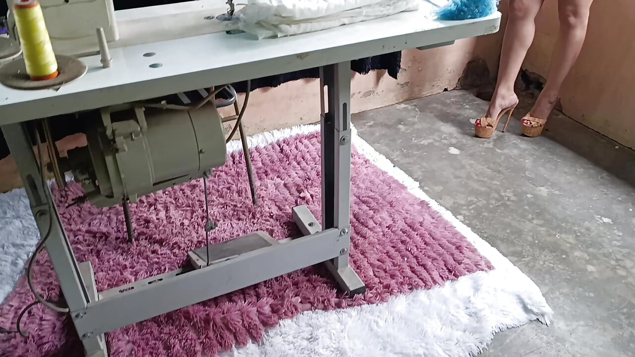 Stuck in a sewing machine I get tickled feet