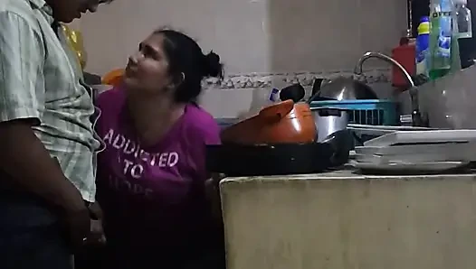 Fucking and Sucking with the Employee in the Kitchen
