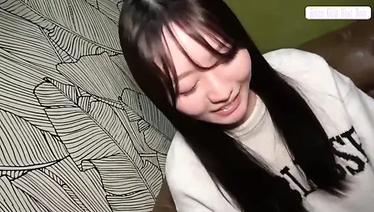 Gentle Black-haired Salon Receptionist, Soft Demeanor Melts Into Passionate POV Ending with Creampie Climax