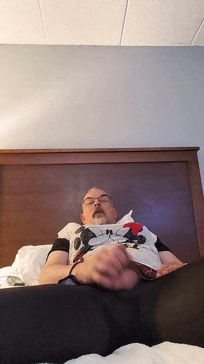 Birthday masturbating in wife's clothes