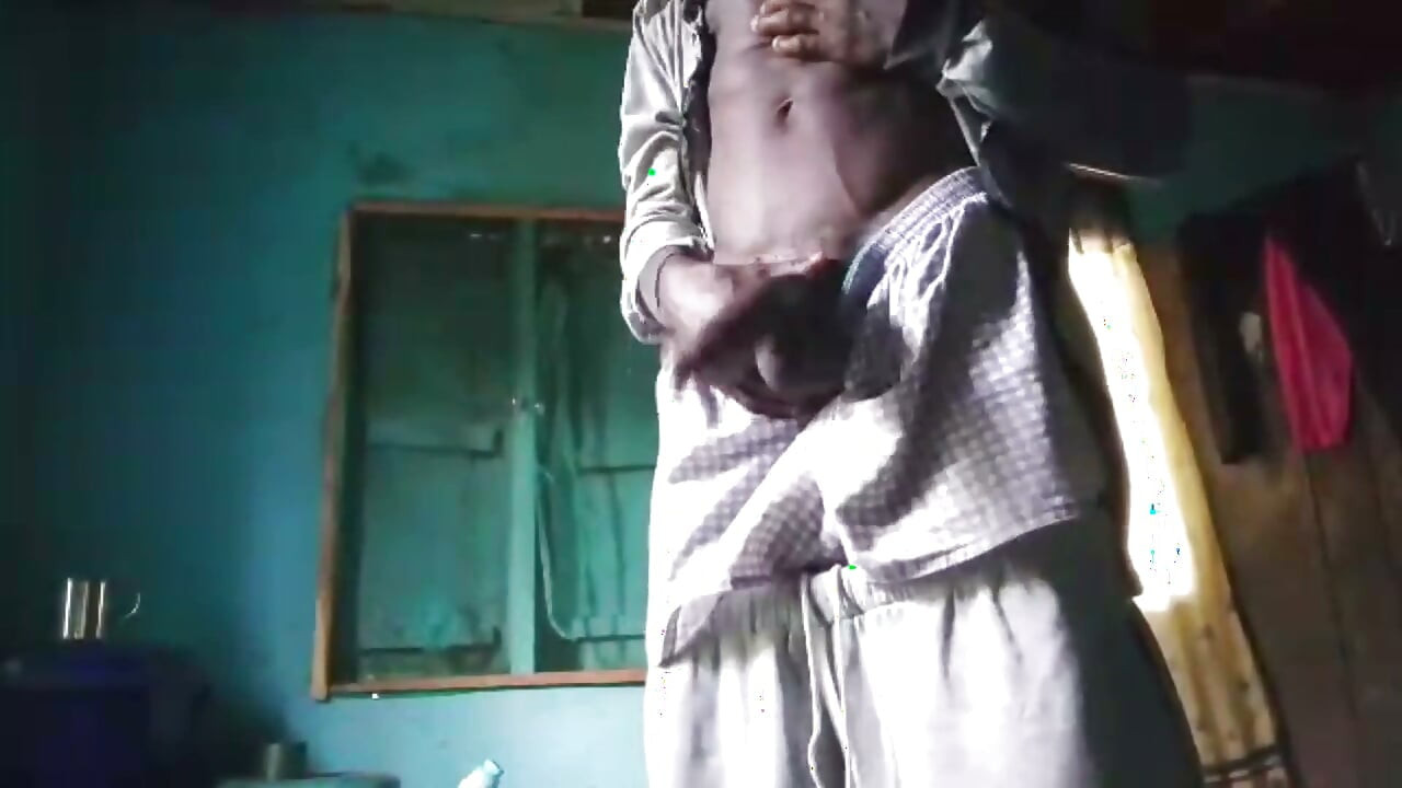 Wanking off Till Cum My Big Black Dick