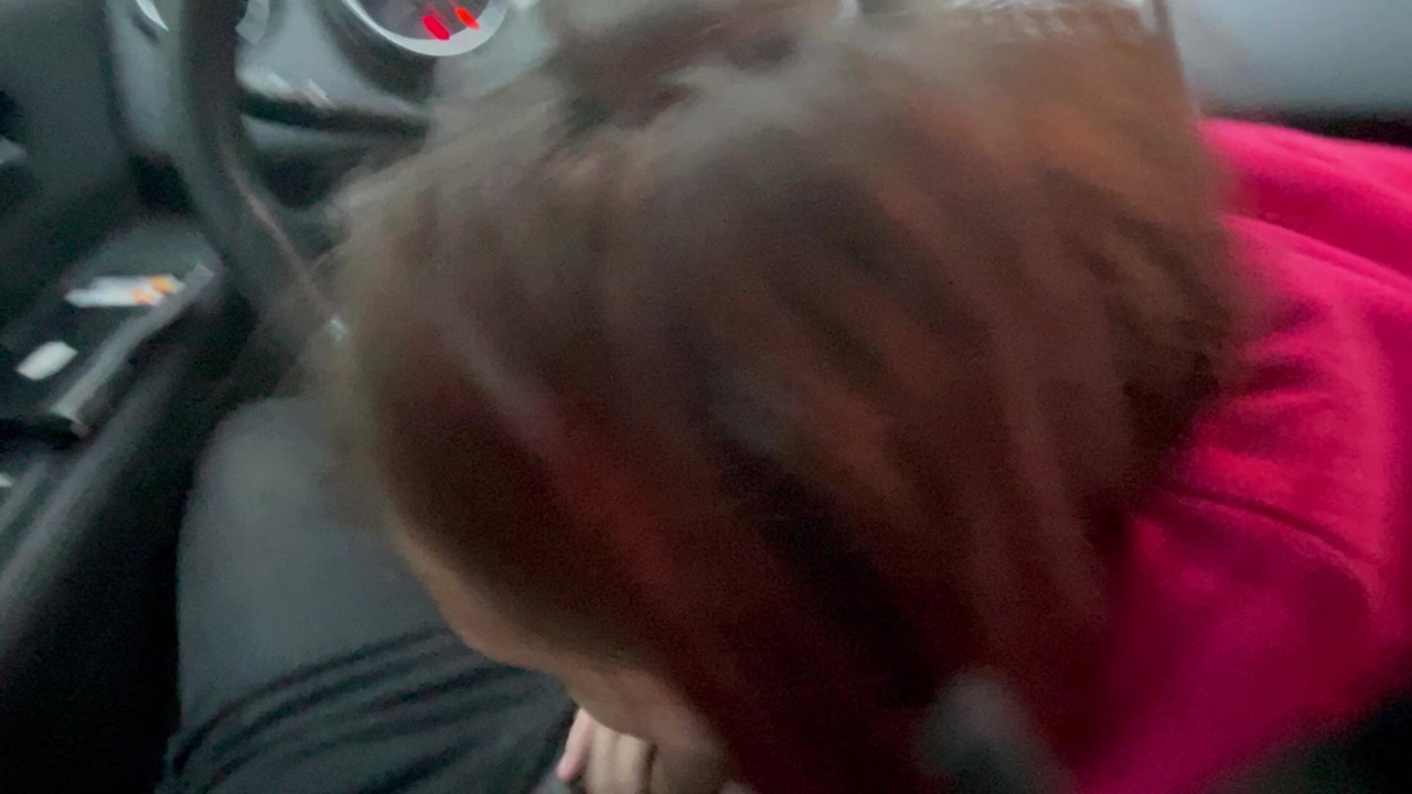 She swallows my in the car