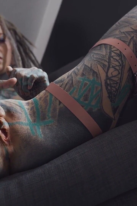 Big Squirt From Tattoo Girl in High Heels - Hard Anal Strech - ATM, Big Dildos, Gape, Prolapse Play