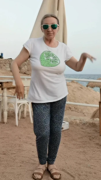Crazy dance on the beach