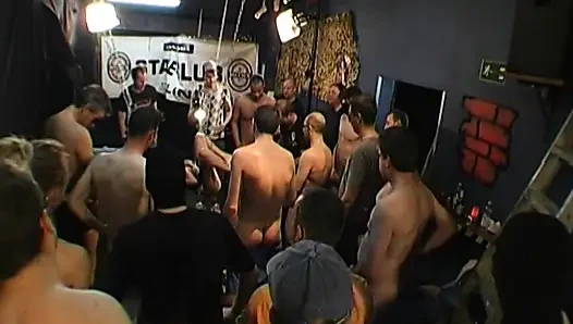 Ggg - Blonde Babe Gangbanged Live on Stage