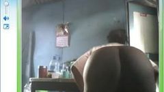 Černé ebenové ženy velmi sexy tanec na webové kameře