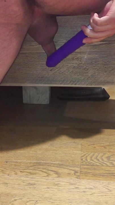 Milking Out Two Ruined Orgasms Using My Roommate's Vibrator with Lots of Loud Moaning