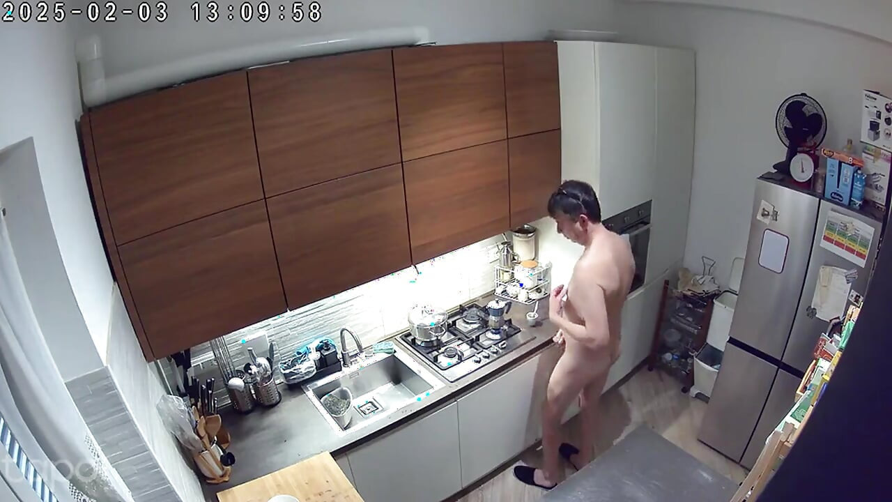 Nude at home