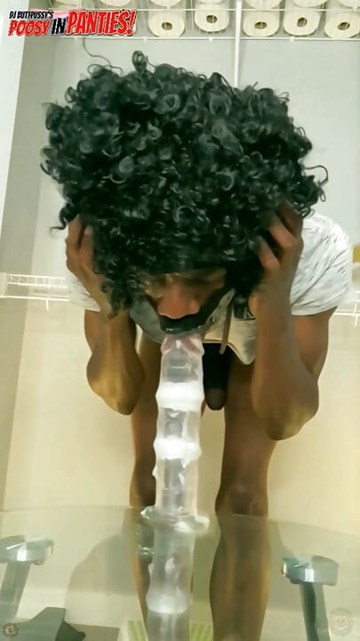 Ass To Mouth Skinny Black Boy with Big Surprise, Takes Huge Dildo in his Ass Part 3 - Starring DJ Buttpussy