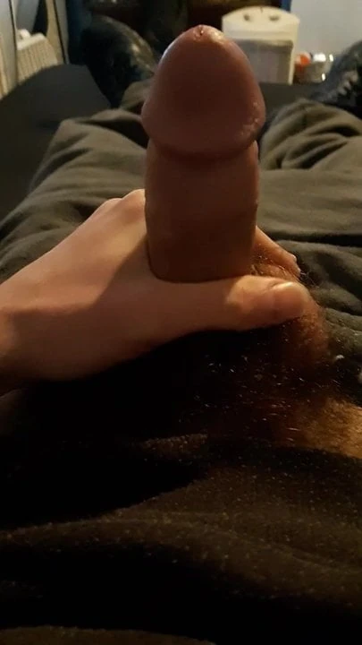 Stroking my cock for my boyfriend