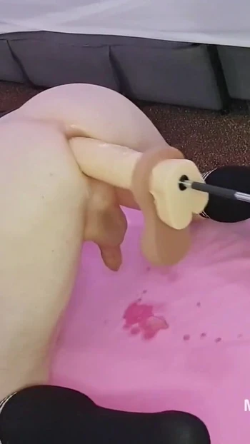 Spectacular moment from "Limp dick DILF Mike ass fucked and squirting with huge dildo on the fucking machine"