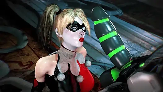 Harley Quinn X Cyber Grid: раком, глубокая глотка, скачка (3D геймплей) 60 Fps