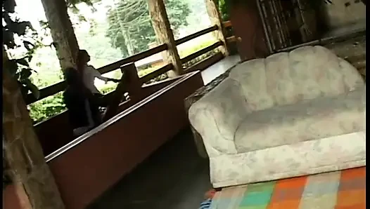 Hot bodied young Latina takes a black dick up her ass