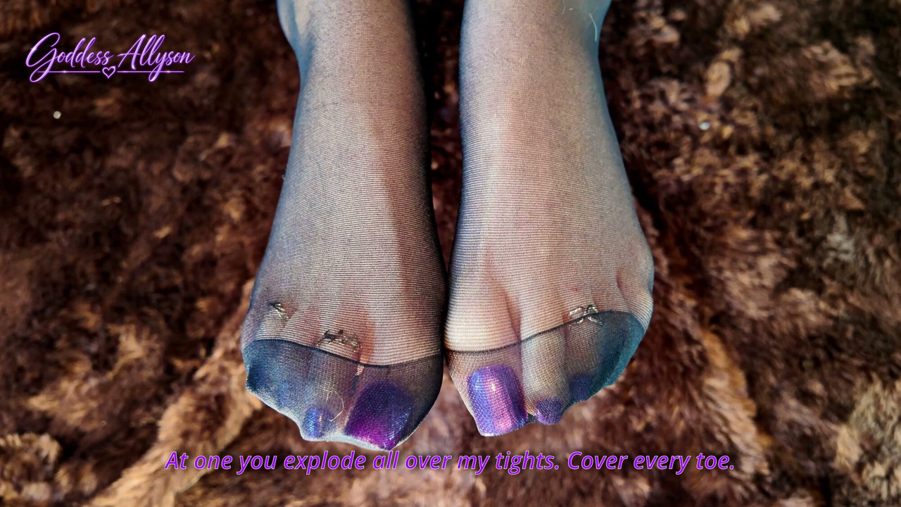 JOI TIGHTS - CUM On My NYLON Feet