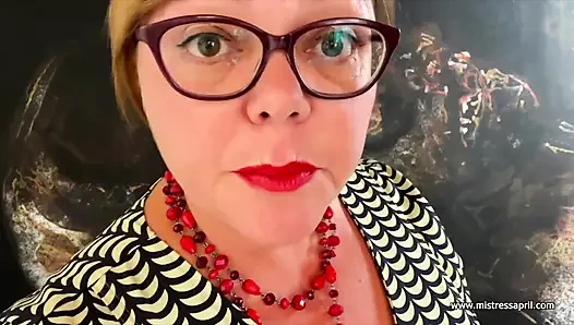 Dominatrix sahibe April - köle eğitimi