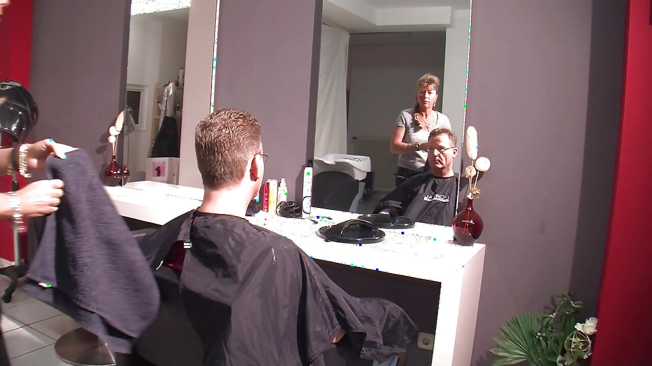 Horny Hairdresser Gets Aroused During Cut and Fucks Her Customer Hard