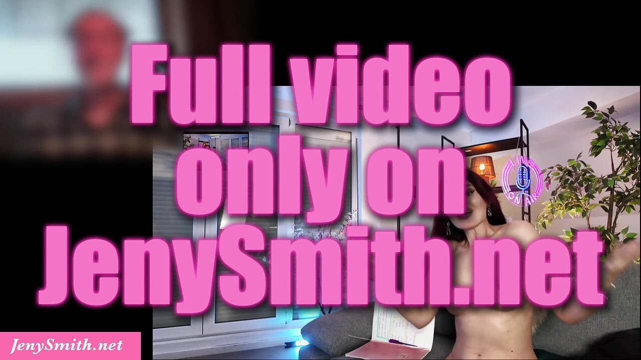 Het MILF Jeny Smith anställde en handledare för att öva sin engelska, men hon hamnade onanerade framför honom på webbkamera!